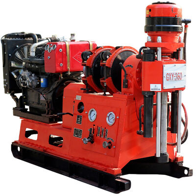 GXY-360 Spindle Rotary Geological Core Drilling Rig Max 500m عمق مهندسی هیدرولیک ماشین حفاری اکتشافات برای سنگ سنگ آب چاه آب آب چاه خاک آبرسان تجهیزات بررسی راه آهن بزرگراه
