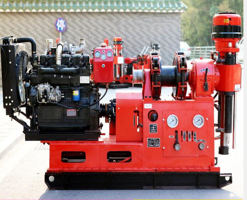 GXY-360 Spindle Rotary Geological Core Drilling Rig Max 500m عمق مهندسی هیدرولیک ماشین حفاری اکتشافات برای سنگ سنگ آب چاه آب آب چاه خاک آبرسان تجهیزات بررسی راه آهن بزرگراه