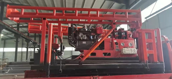 GXY-360 Spindle Rotary Geological Core Drilling Rig Max 500m عمق مهندسی هیدرولیک ماشین حفاری اکتشافات برای سنگ سنگ آب چاه آب آب چاه خاک آبرسان تجهیزات بررسی راه آهن بزرگراه