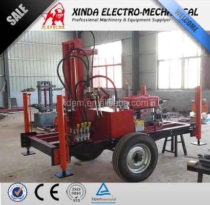 YZ50-150H هیدرولیک دیزل آب چاه حفاری ماشین اختیاری چرخ / شاسی خزنده 210m عمق حفاری حفاری Rig Max 400mm قطر سرعت متغیر آب حفاری تجهیزات برای آبیاری مزرعه