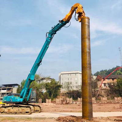 سفارشی 20-60 تن Excavator Piling Boom Extension Boom و بازو با چکش برای حفاری ساختمانی