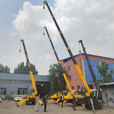 تجهیزات ساختمانی بوم تلسکوپی 1 تا 8 تن جرثقیل عنکبوتی برق دو قدرت