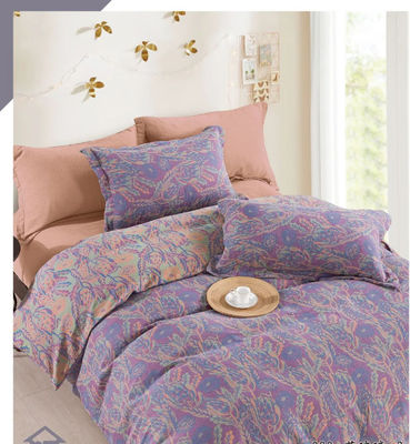 100٪ شسته شده پنبه رنگ پارچه ای اروپایی Jacquard پوششی پوششی بستر