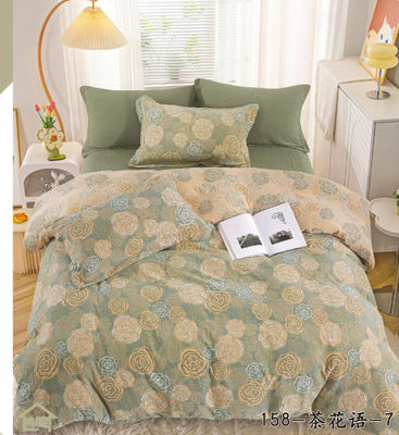 رنگ پنبه خالص اروپا Jacquard بستر بافتن اندازه سفارشی