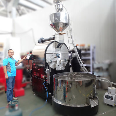 قهوه روستر صنعتی برای استفاده از کارخانه قهوه روستر ماشین 50kg 60kg با کنترل PLC
