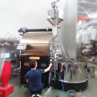 قهوه روستر صنعتی برای استفاده از کارخانه قهوه روستر ماشین 50kg 60kg با کنترل PLC