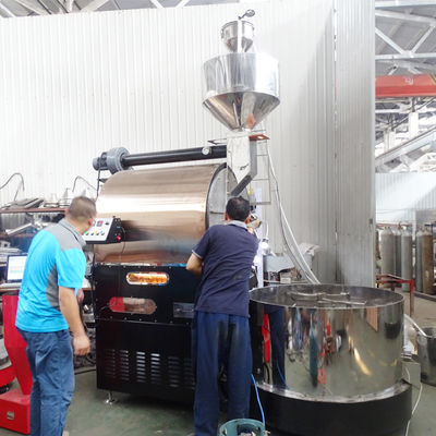 قهوه روستر صنعتی برای استفاده از کارخانه قهوه روستر ماشین 50kg 60kg با کنترل PLC