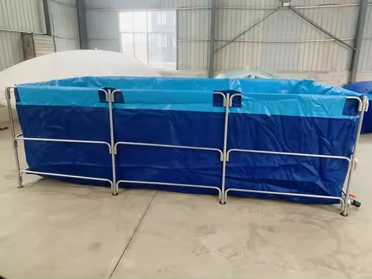 XDEM کشاورزی تاشو PVC مخازن مربع برزنتی فرهنگ مربع حوض ماهی شکل مستطیل برای استفاده در مزرعه ماهی