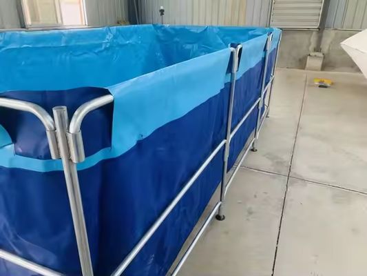XDEM کشاورزی تاشو PVC مخازن مربع برزنتی فرهنگ مربع حوض ماهی شکل مستطیل برای استفاده در مزرعه ماهی