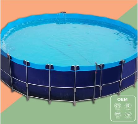 XDEM کشاورزی تاشو PVC مخازن مربع برزنتی فرهنگ مربع حوض ماهی شکل مستطیل برای استفاده در مزرعه ماهی