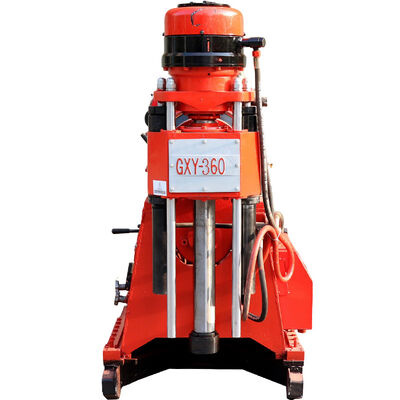 GXY-360 Spindle Rotary Geological Core Drilling Rig Max 500m عمق مهندسی هیدرولیک ماشین حفاری اکتشافات برای سنگ سنگ آب چاه آب آب چاه خاک آبرسان تجهیزات بررسی راه آهن بزرگراه
