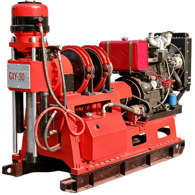 GXY-360 Spindle Rotary Geological Core Drilling Rig Max 500m عمق مهندسی هیدرولیک ماشین حفاری اکتشافات برای سنگ سنگ آب چاه آب آب چاه خاک آبرسان تجهیزات بررسی راه آهن بزرگراه