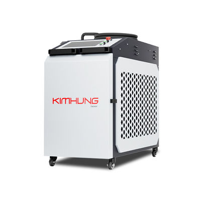 ماشین تمیز کردن با لیزر با سرعت بالا 1500W 2000W خنک کننده هوا مواد ضد زنگ فلز زنگ روغن اکسیداسیون لایه حذف