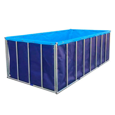 XDEM کشاورزی تاشو PVC مخازن مربع برزنتی فرهنگ مربع حوض ماهی شکل مستطیل برای استفاده در مزرعه ماهی