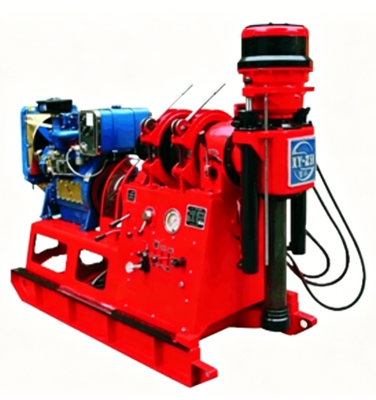 XDEM Chongtan XY-2B Spindle Type Core Drilling Rig 530m ماشین حفاری اکتشافات زمین شناسی Max 300mm سوراخ آب خوب خمیر میکرو استیل حفاری Rig با دیزل و برق دوگانه قدرت