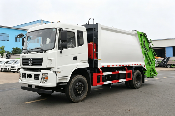 12m3 Garbage Compactor Truck، 190HP Waste Compactor Vehicle