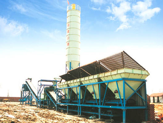 ماشین آلات راه سازی کارخانه بتن دسته ای مرطوب 500t / H 144kw