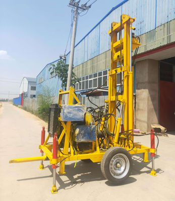 60 دور در دقیقه دستگاه حفاری چاه Dia450mm با موتور 4 سیلندر دیزل