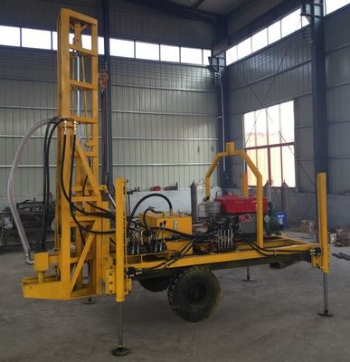 تریلر ماشین حفاری چاه 90r / Min 18.5kw نصب شده است