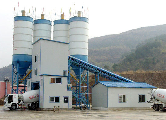 کارخانه بچینگ متحرک بتن HZS120 200kW ، کارخانه مخلوط کردن بتن 120m3 / H