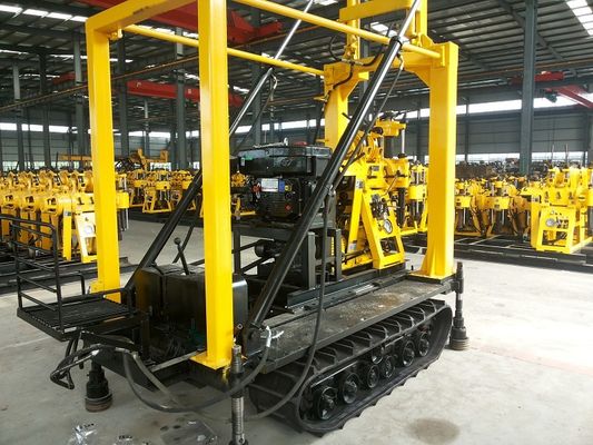 هیدرولیک 570r / min 160m ماشین حفاری چاه با هوا کار می کند